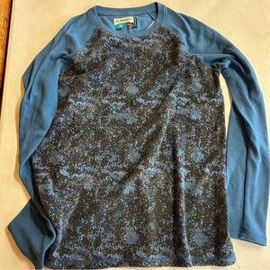 Magellan Blue and Black Long Sleeve Shirt - Size XL